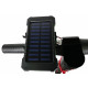 Batterie solaire + support batterie/téléphone aluminium