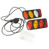 2 REAR LIGHTS CABLE AND 13 PIN PLUG - BLACK COLOR