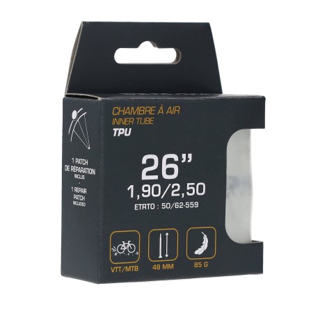Chambre à air TPU 26"x1,90/2,50 - 50/62-559  PV 48 mm