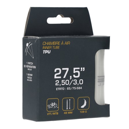 Chambre à air TPU 27.5"x2,50/3,0 - 65/75-584 PV 48 mm