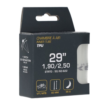 Chambre à air TPU 29"x1,90/2,50 - 50/62-622 PV 60 mm