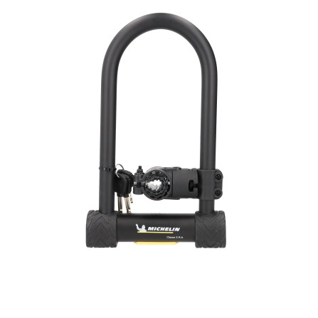 Antivol U SRA à clés 112 x 240 mm Diam. 18mm + support