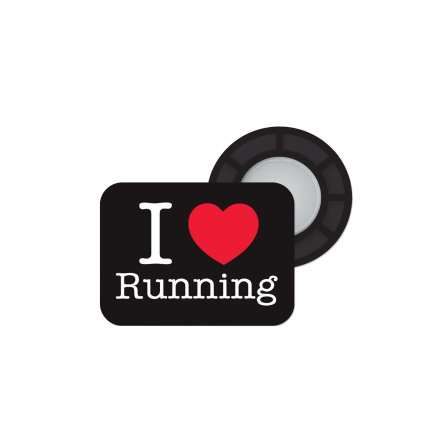 Accroches dossards magnétiques BIBBITS I love Running