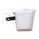 Panier acier XXL blanc avec fixation DMTS