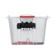 Panier acier XXL blanc avec fixation DMTS