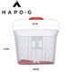 Panier acier XXL blanc avec fixation DMTS