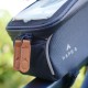 Sacoche de cadre smartphone avec pare-soleil - BLEU