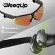 Lunettes de sport BleeqUp noir Ranger lA avec caméra