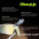 Lunettes de sport BleeqUp blanc Ranger lA avec caméra