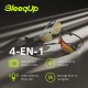 Lunettes de sport BleeqUp blanc Ranger lA avec caméra