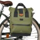 Sacoche arrière roll-top convertible sac à dos M - KAKI