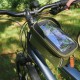 Sacoche de cadre smartphone avec pare-soleil - KAKI