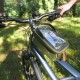 Sacoche de cadre smartphone avec pare-soleil - KAKI