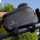 Sacoche de cadre smartphone avec pare-soleil - NOIR