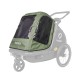 Housse de pluie vert/noir pour remorque PLUTO M