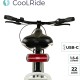 Clignotant vélo avec fixation rechargeable USB C