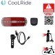Clignotant vélo avec fixation rechargeable USB C