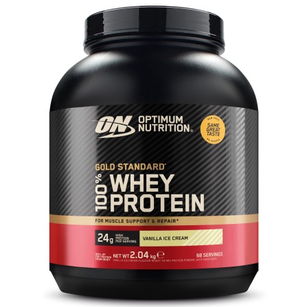 Protéine Gold Standard 100% Whey Glace à la Vanille 2,04kg OPTIMUM NUTRITION