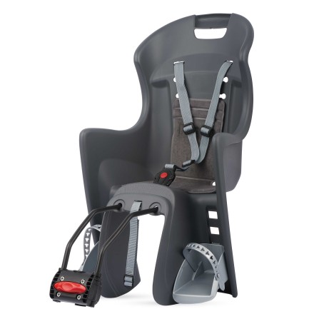 Porte bébé BOODIE fixation cadre Gris/Argent