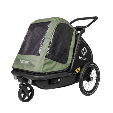 Housse de pluie vert/noir pour remorque PLUTO M