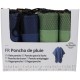 Poncho sans manches 2 couleurs (vert/bleu) une taille en PAV