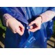 Poncho sans manches 2 couleurs (vert/bleu) une taille en PAV