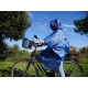 Poncho sans manches 2 couleurs (vert/bleu) une taille en PAV