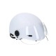 Casque urbain Trendy avec visière et headlock 55-58cm blanc
