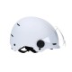 Casque urbain Trendy avec visière et headlock 55-58cm blanc