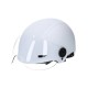 Casque urbain Trendy avec visière et headlock 55-58cm blanc