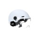 Casque urbain Trendy avec visière et headlock 55-58cm blanc
