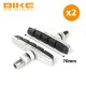 Paire de patins de freins à vis V-brake 70mm déporté à cartouches