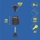 Bloque disque universel SRA  + cordon de rappel