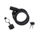 Antivol spiral D8 / 1,5m + support