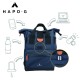 Sacoche arrière roll-top convertible sac à dos MEDIUM - BLEU
