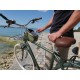 Sacoche de cadre smartphone avec pare-soleil - KAKI