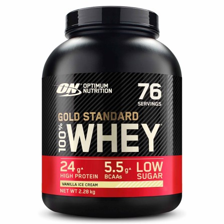Protéine Gold Standard 100% Whey Glace à la Vanille 2,28kg OPTIMUM NUTRITION