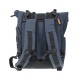 Sacoche arrière roll-top convertible sac à dos MEDIUM - BLEU