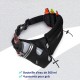 Ceinture hydratation 1 gourde 360ml et portes gels noir
