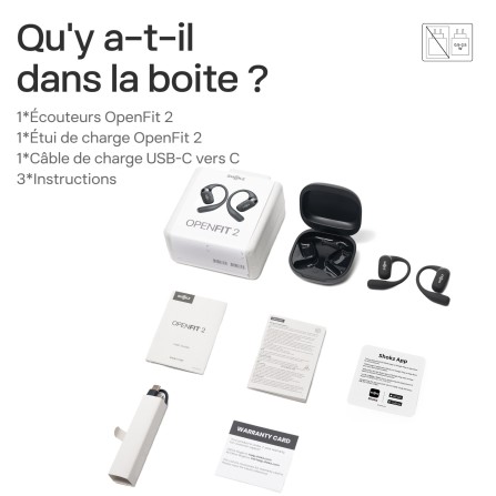 Ecouteurs Bluetooth Shokz - OPENFIT 2