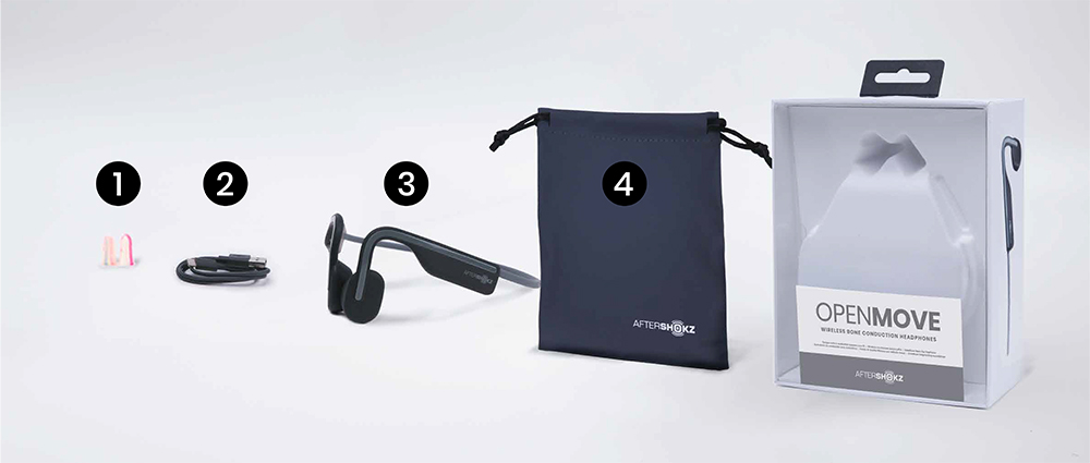 Cotenu de la boite Aftershokz OpenMove