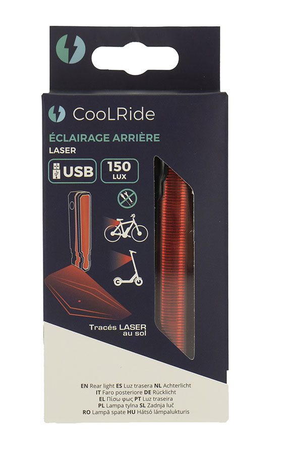 Cool ride ECLAIRAGE ARRIÈRE LED USB AVEC LASER