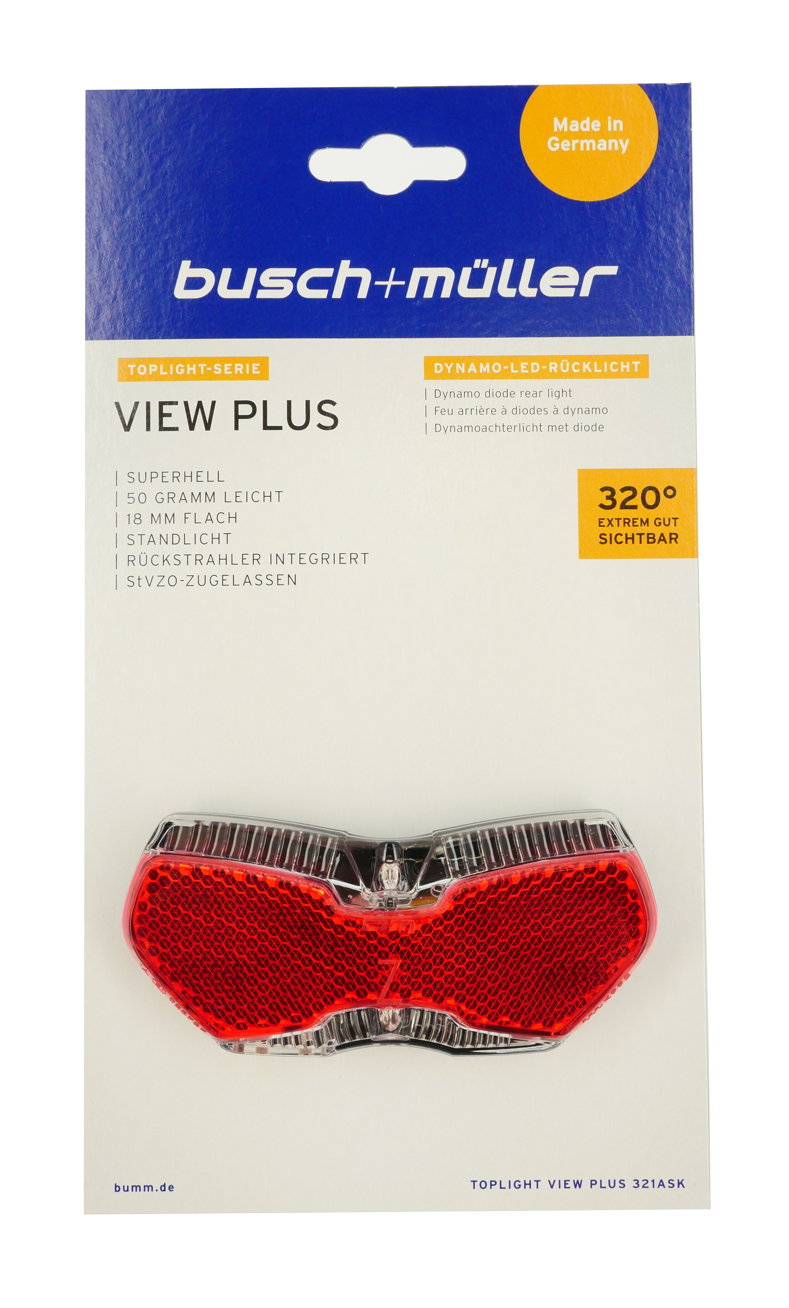 Busch&Müller Top light View 321 - dynamo