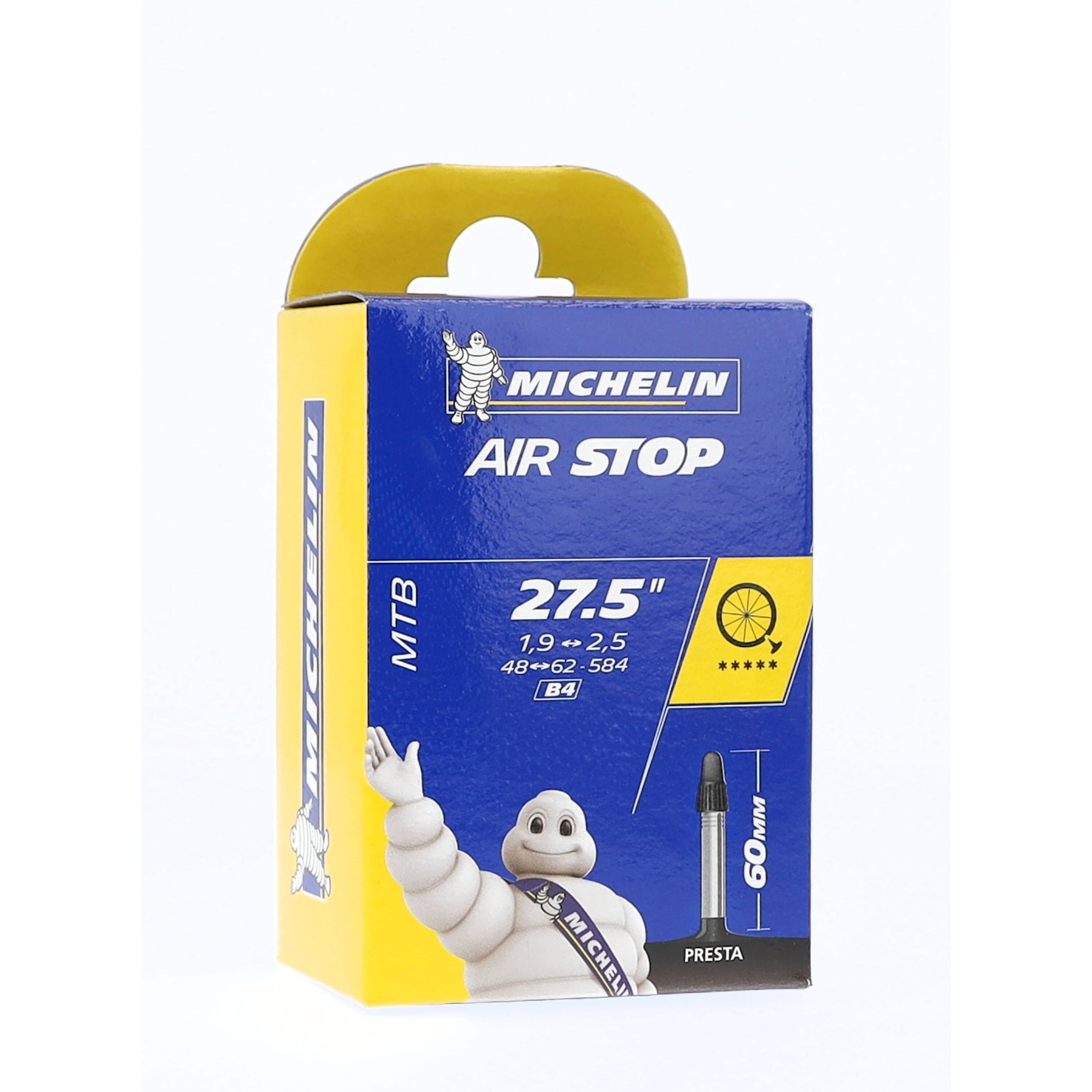 Michelin CHAMBRE À AIR B4 AIRSTOP 27,5 X 1,90-2,50 ETRTO 48/62X584 PR60