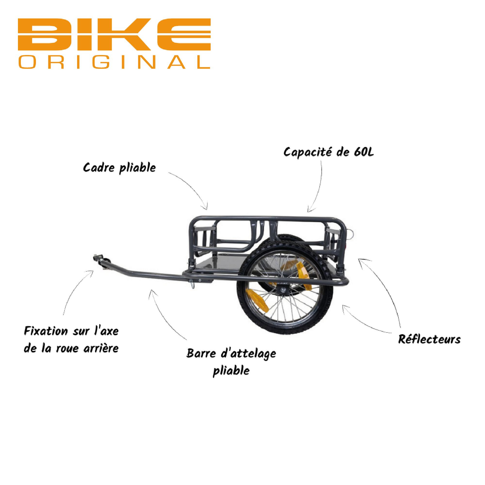 Bike Original Remorque marchandise acier