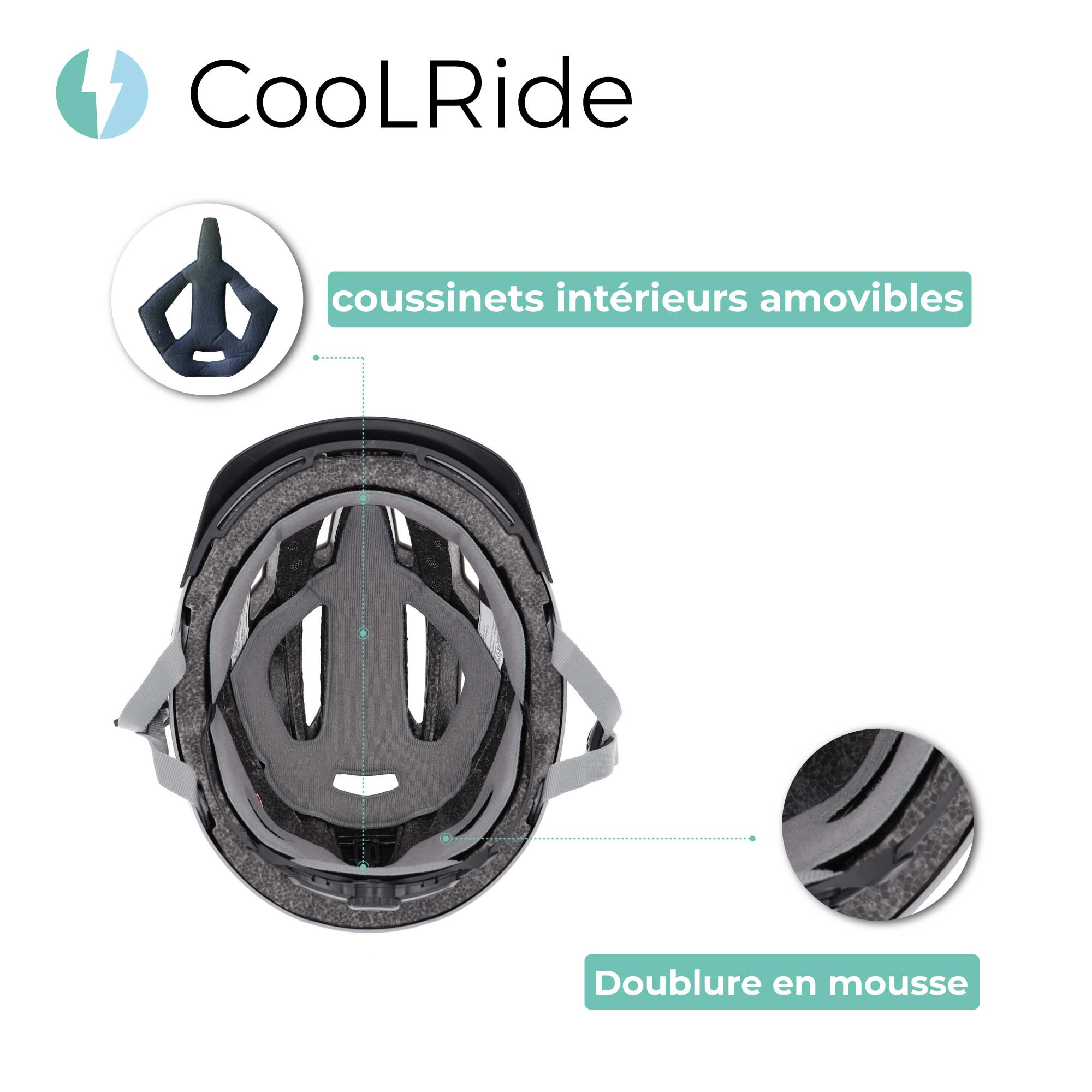 Cool ride CASQUE ADULTE URBAIN AVEC LED TAILLE L (59/61 CM)