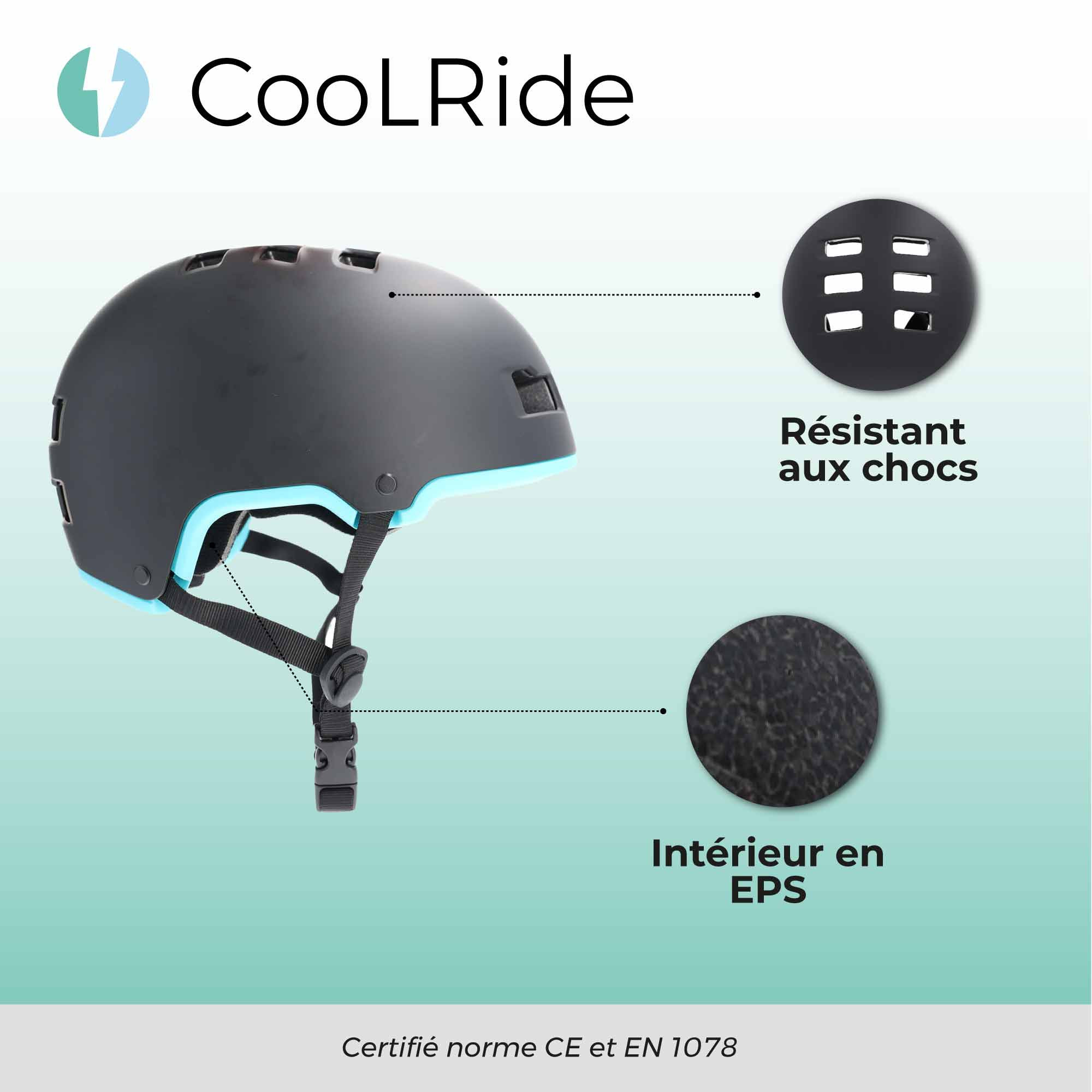 Cool ride CASQUE MULTISPORT/URBAIN BI-COULEUR T 54-58 CM