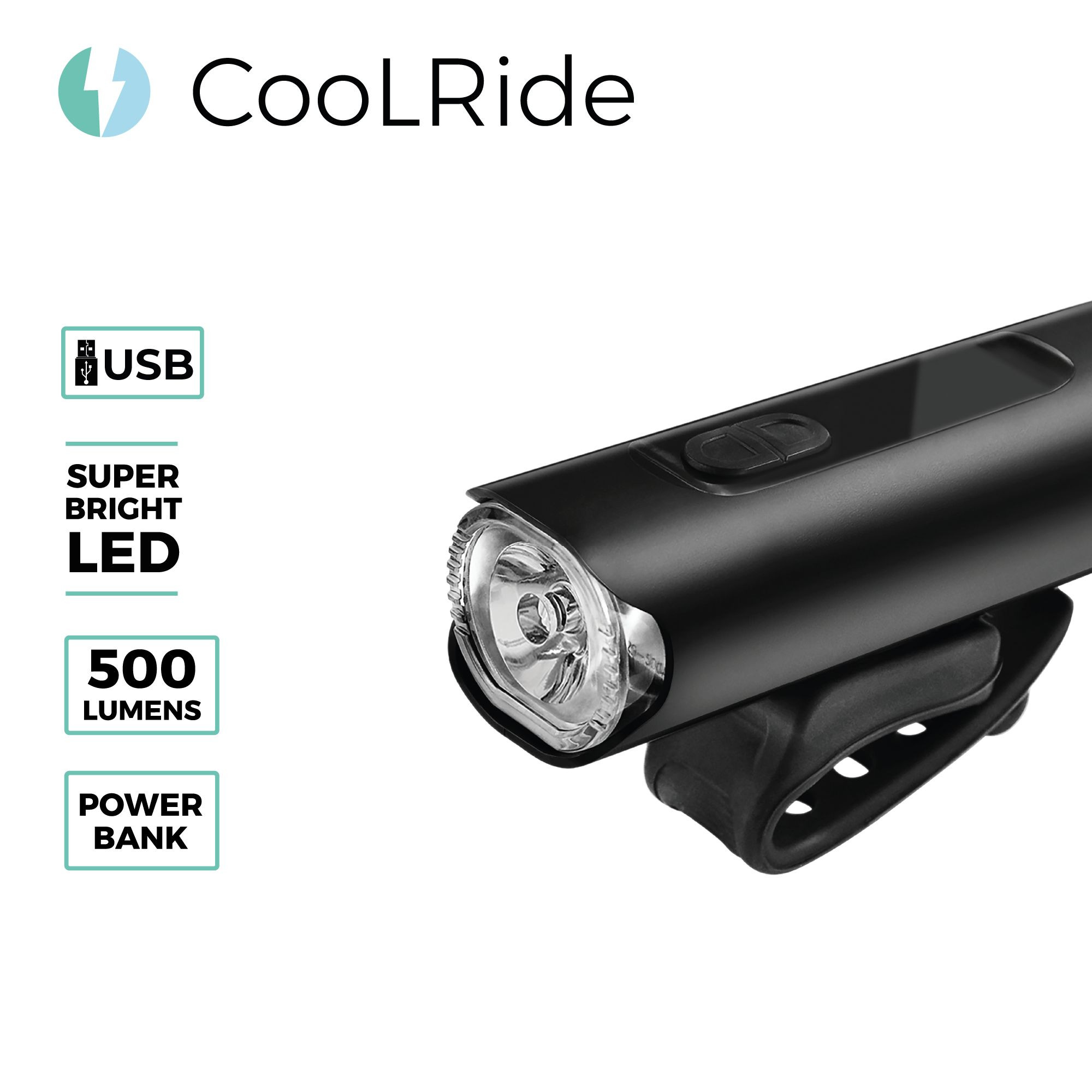 Cool ride ECLAIRAGE AVANT 1 LED SUPER BRIGHT USB / POWER BANK