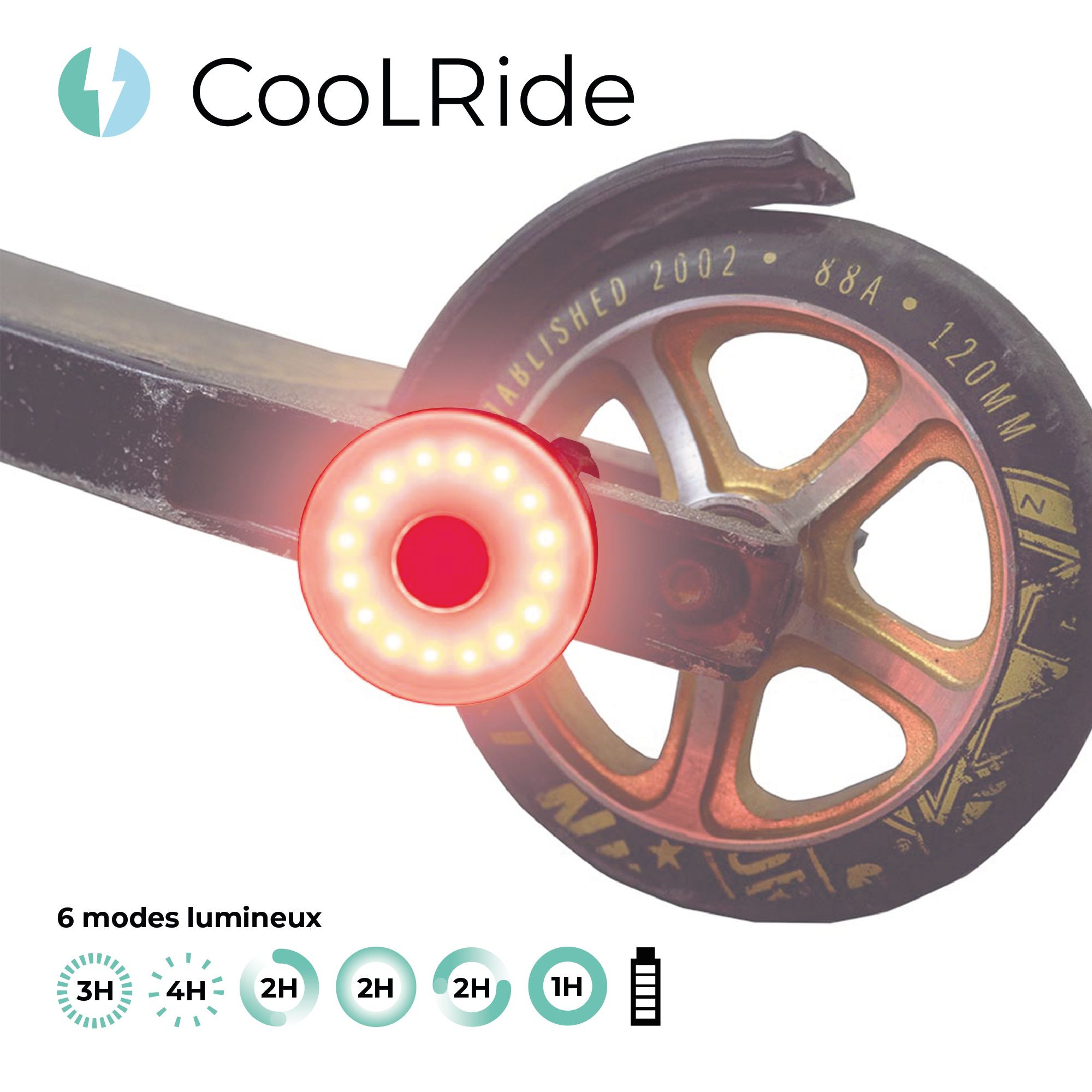 Cool ride ECLAIRAGE MULTI-USAGES RECHARGEABLE USB
