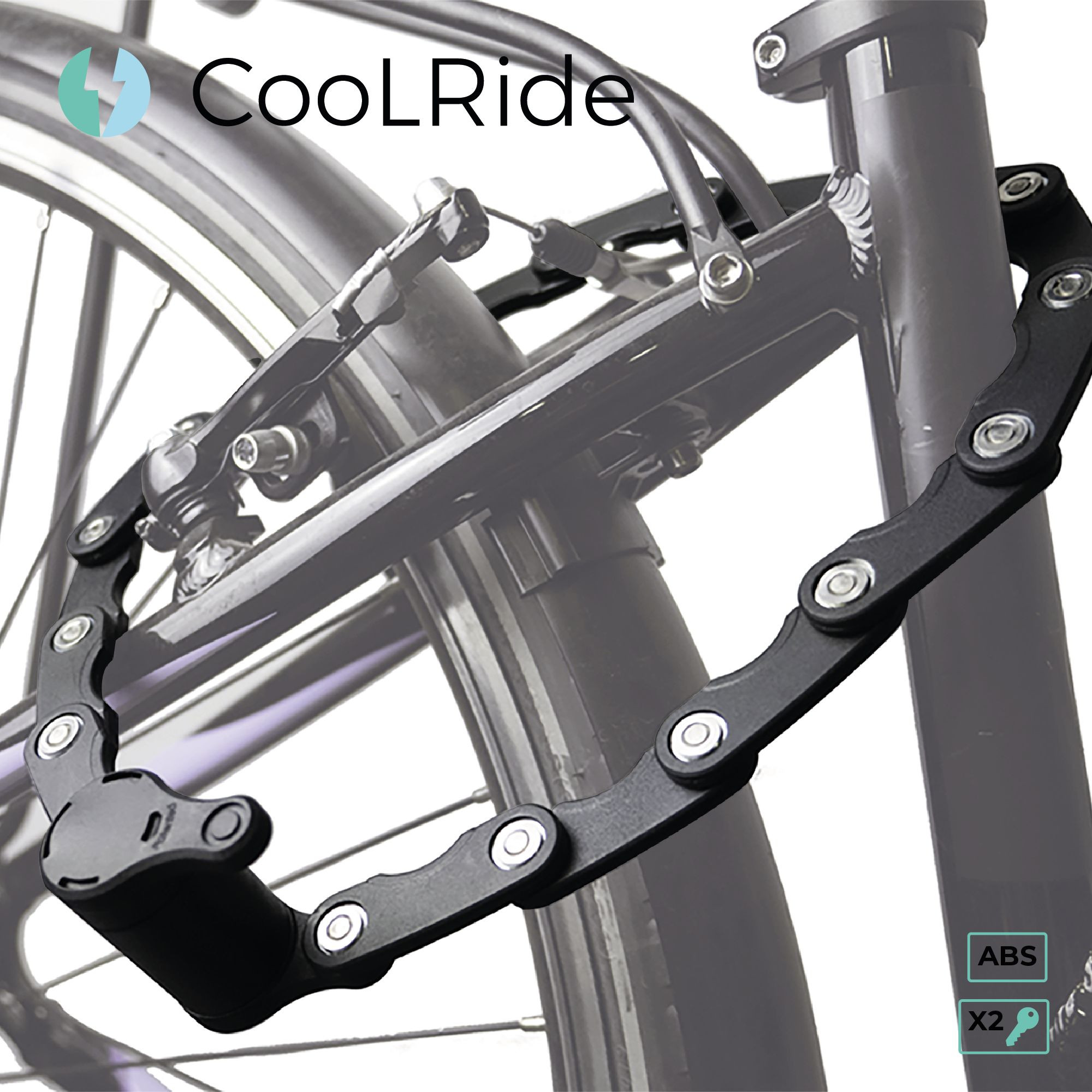 Cool ride ANTIVOL PLIANT ULTRA-COMPACT A CLES + SUPPORT